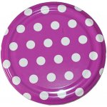 JaHan Víčko na sklenici TO 82 - Tečky - purpurové – Hledejceny.cz