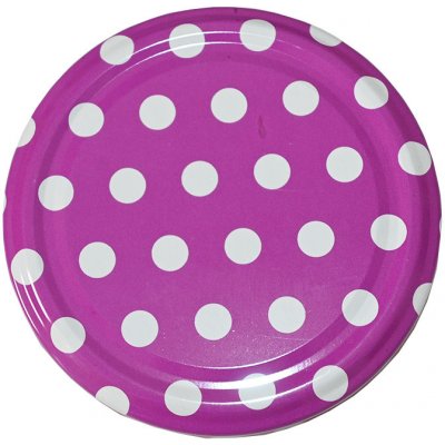 JaHan Víčko na sklenici TO 82 - Tečky - purpurové – Hledejceny.cz