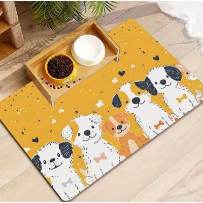Design Five Dogs protiskluzná MAXI Podložka pod misky Rohožka PET MAT 58 x 38 cm – Hledejceny.cz