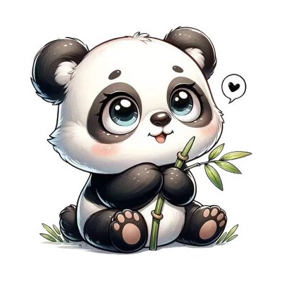 Nažehlovací obrázek - roztomilá panda (cca 18,0 x 18,0 cm) – Sleviste.cz