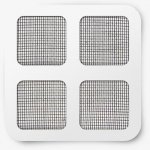 GARDEN OF EDEN Opravný čtverec k síťce proti hmyzu 10x10cm černý 4ks – Sleviste.cz