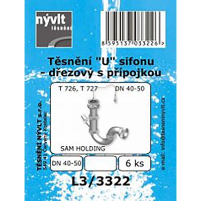 Sada těsnění k sifonu DN40-50 -T726, T727, 6 ks | Zboží Auto