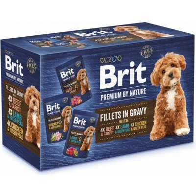 Brit Premium by Nature Adult Dog Fillets in Gravy Multipack 12 x 85 g – Hledejceny.cz