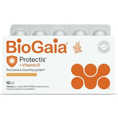 BioGaia Protecta s Vitamínem D Pomerančová příchuť 10 tablet – Hledejceny.cz
