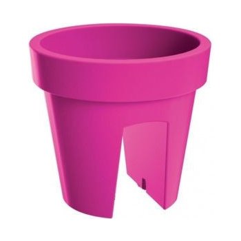 Plastkon Květináč na zábradlí Balconia 26 cm fuchsiový