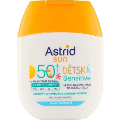 Astrid Sun Sensitive dětské mléko na opalování SPF50+ 60 ml – Hledejceny.cz