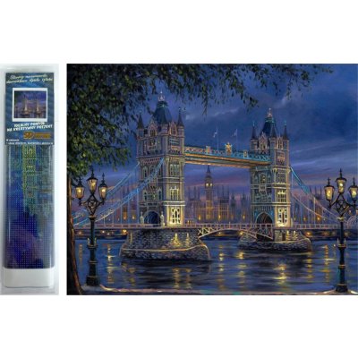 Norimpex Diamantové malování Noční Tower Bridge 30 x 40 cm – Hledejceny.cz