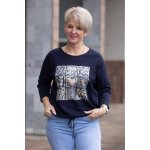 Italy fashion Mikina od SRDCE Krémová – Zboží Dáma