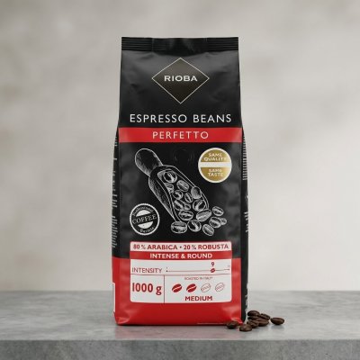 Rioba Espresso 80% Arabica 1 kg – Sleviste.cz