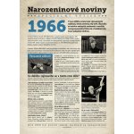Narozeninové noviny 1966 s vlastní fotografií a textem S textem – Sleviste.cz