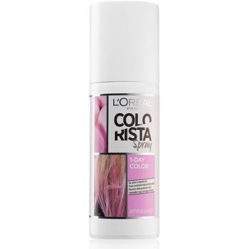 L'Oréal Colorista Spray barva na vlasy ve spreji Pink 1-Day Color 75 ml od  167 Kč - Heureka.cz