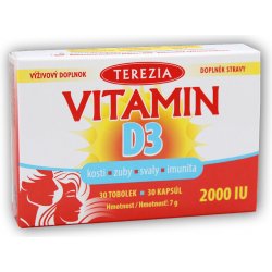 TEREZIA Vitamin D3 2000 IU 30 tobolek