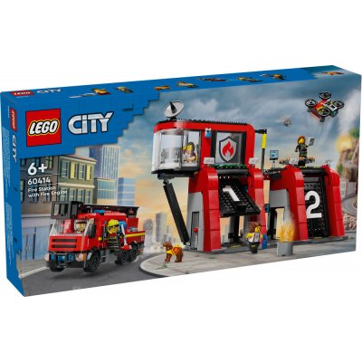 LEGO® City 60414 Hasičská stanice s hasičským vozem – Zboží Mobilmania