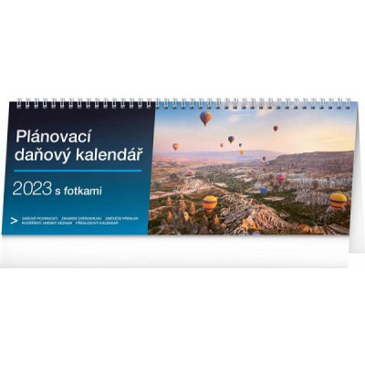 stolní Plánovací daňový s fotkami 33 × 12,5 cm 2023 – Zbozi.Blesk.cz