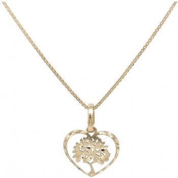 Beny Jewellery Zlatý Přívěsek Srdce a Strom Života 7151501