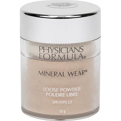 Physicians Formula Mineral Wear jemný sypký pudr pro rozjasnění pleti SPF15 Creamy Natural 12 g – Zboží Mobilmania