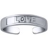 Prsteny SILVEGO Stříbrný prsten na nohu Arty s nápisem Love PRM12191R