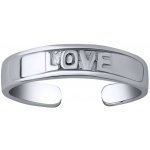 SILVEGO Stříbrný prsten na nohu Arty s nápisem Love PRM12191R – Hledejceny.cz