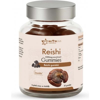 Nutricius Reishi 500 mg gummies 60 ks – Hledejceny.cz