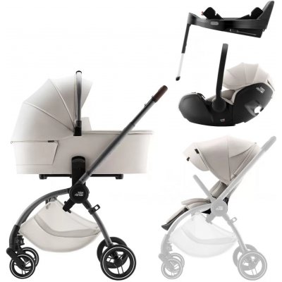 Britax Set Rio + korba + autosedačka Baby-Safe PRO + Vario Base 5Z Lux 2025 Soft Taupe – Hledejceny.cz