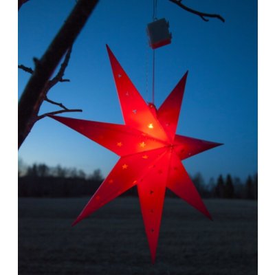 Star Trading Závěsná hvězda Alice červená – Zboží Mobilmania