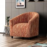 GA.I.CO bielastický potah na klubové křeslo Universo Nový žíhaný cihlový 50 - 70 cm – Zboží Dáma