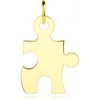 Přívěsky Šperky Eshop Zlatý přívěsek dílek puzzle s výřezy a spojovacími články S3GG252.03