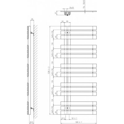 SAPHO SILVANA 500 x 1236 mm IR152 – Zboží Mobilmania