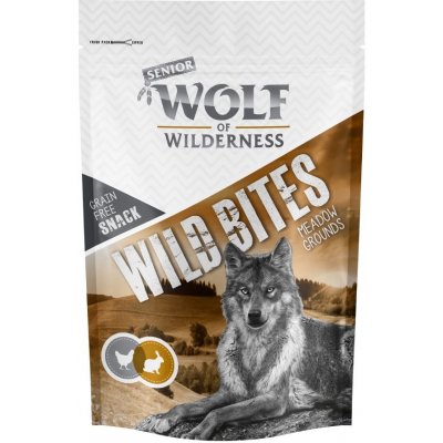 Wolf of Wilderness Snack Wild Bites Senior 180 g Meadow Grounds kuřecí a králičí – Zboží Mobilmania