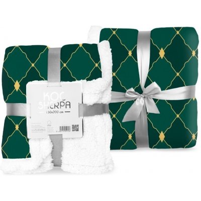 FARO Fleece deka s beránkem zelená – Hledejceny.cz