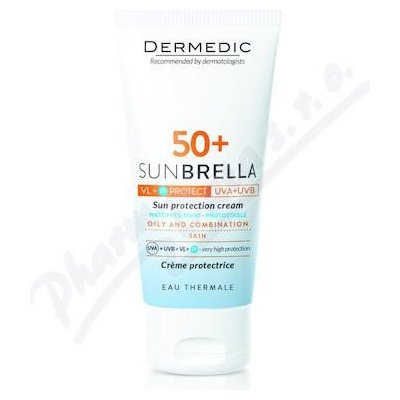 Dermedic Sunbrella SPF 50+ Krém na opalování 50g mastná+smíšená pleť – Zbozi.Blesk.cz