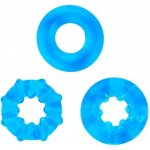 BASIC X Erekční kroužky nevibrační modré 3 ks – Hledejceny.cz