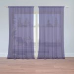 Sablio Záclony Fialová: 2ks 150x250cm – Zboží Mobilmania