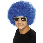 Paruka funky afro unisex modrá – Zboží Mobilmania