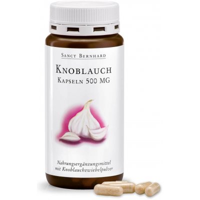 Sanct Bernhard Česnekové kapsle 500 mg 180 kapslí – Hledejceny.cz