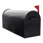 US Mailbox Alu černá vč. STOJANU -americká poštovní schránka