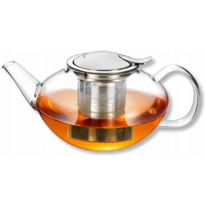 WILMAX Skleněná konvice s kovovou konvičkou na čaj 650 ml – Sleviste.cz