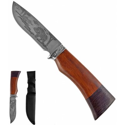 Kandar Lovecký nůž "DEER" - 2 druhy dřeva K901 – Sleviste.cz