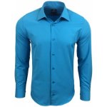 Rusty Neal košile pánská R-55 dlouhý rukáv slim fit tyrkysová – Zbozi.Blesk.cz