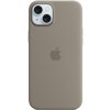 Pouzdro a kryt na mobilní telefon Apple AppleMix Originální Apple iPhone 15 Plus - MagSafe - silikonový - jílově šedé