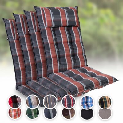 Blumfeldt Sylt, čalouněná podložka, podložka na židli, podložka na výše polohovací křeslo, polštář, polyester, 50 × 120 × 9 cm (CPT10_10271271-4_)