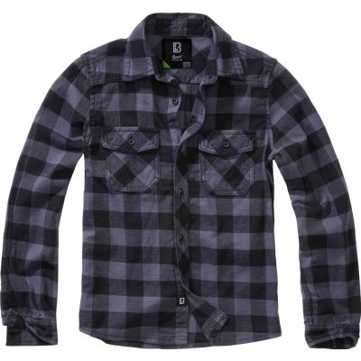 Brandit Checkshirt Kids košile dětská black/grey – Zboží Mobilmania