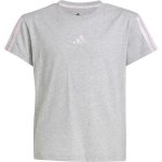 adidas 3 STRIPES TEE Dívčí triko šedá – Sleviste.cz