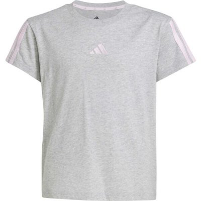 adidas 3 STRIPES TEE Dívčí triko šedá – Sleviste.cz