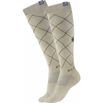ELT Podkolenky Argyle pár beige grey – Zboží Dáma