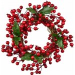 DOMMIO Věneček proutěný s červenými bobulemi 30 cm – Hledejceny.cz