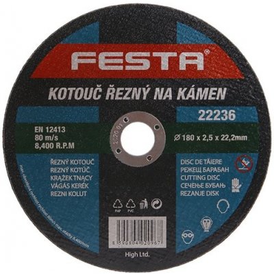 Festa Kotouč řezný na kámen 180 x 2.5 x 22.2 mm – Zboží Mobilmania