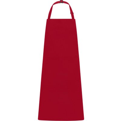 James & Nicholson Zástěra JN 1882 s laclem COT02188200499-red Červená – Zboží Dáma