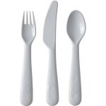 Levnoshop NÁDOBÍ PLASTOVÉ PRO DĚTI příbory šedé 18 ks – Sleviste.cz