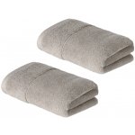 Livarno Home Froté ručník, 50 x 100 cm, 2 kusy (světle šedá) – Zboží Dáma